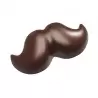 Chocolate World CW12066 Polycarbonate Funny Mustache Chocolate Mold- 48 x 22.5 x 18.5 mm - 12.5gr - 3x7 Cavity - 275x135x24mm...