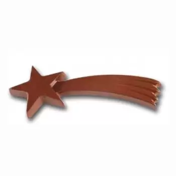 Cabrellon 1418 Polycarbonate Chocolate Shooting Star Mold - 237mm x 95mm x 18mm H - 2 x 1 cavity Holidays Molds