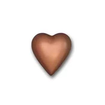 Cabrellon 6528 Polycarbonate Chocolate Heart Mold - 21 mm x 19 mm x 8 mm H - 6 x 10 cavity - 2 gr Valentine's Molds