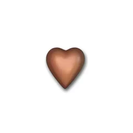 Cabrellon 6528 Polycarbonate Chocolate Heart Mold - 21 mm x 19 mm x 8 mm H - 6 x 10 cavity - 2 gr Valentine's Molds