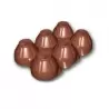 Polycarbonate Egg Carton Egg Holder Chocolate Mold - 152 mm x 101 mm x 36 mm H - 2 x 1 cavity