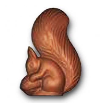 Cabrellon 10599 Polycarbonate Squirrel Chocolate Mold - 149 x 105 mm - 2 x 1 Cavity - 275 x 175 mm Holidays Molds