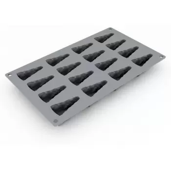 Pavoni Italia Cheese Decoration Silicone Mold - 57 mm x 30 mm x 27 mm H - 16 cavity - 26 ml