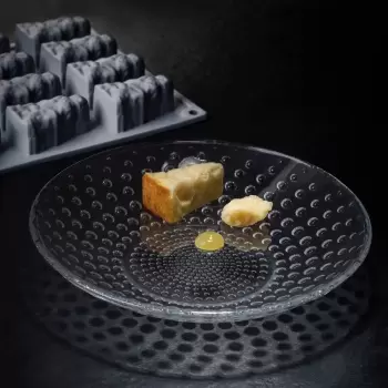 Pavoni Italia Cheese Decoration Silicone Mold - 57 mm x 30 mm x 27 mm H - 16 cavity - 26 ml