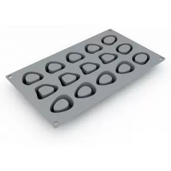 Pavoni Italia Ossobuco Decoration Silicone Mold - 48 mm x 40 mm x 23 mm H - 15 cavity - 15 ml