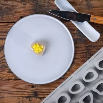 Pavoni Italia Ossobuco Decoration Silicone Mold - 48 mm x 40 mm x 23 mm H - 15 cavity - 15 ml