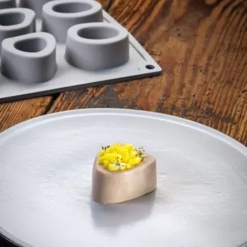Pavoni Italia Ossobuco Decoration Silicone Mold - 48 mm x 40 mm x 23 mm H - 15 cavity - 15 ml