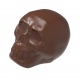 Chocolate World HM024 Magnetic Polycarbonate Chocolate Large Skull Mold - 103 mm x 150 mm x 106.5 mm H - 1 x 1 cavity Themed ...