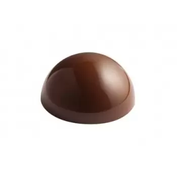 Pavoni PC5016 Polycarbonate Chocolate Hemisphere Half Sphere Mold - Ø 25 x 12.5 mm - 28 indents - 4g Sphere & Domes Molds