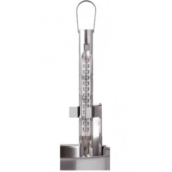 Pastry Chef's Boutique M30575 Sugar Thermometer - Glass Body and Stainless Steel Outside +80ºC to +200ºC Thermomethers
