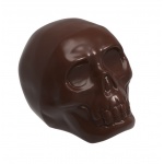 Magnetic Polycarbonate Chocolate Large Skull Mold - 103 mm x 150 mm x 106.5 mm H - 1 x 1 cavity