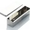 Professional Stainless Steel Rectangle & Oval Travel Cake Mold by Frank Haasnoot - Full Mold 255 mm x 84 mm H x 62 mm