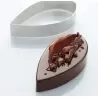 Martellato 48H4X18 Professional Stainless Steel Calisson Quenelle Entremet Pastry Ring by Frank Haasnoot - 92 mm x 182 mm h 4...