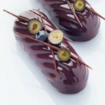 Professional Silicone Twist Eclair Mold - 120 mm x 40 mm h x 33 mm - 110 ml - 5 cavity