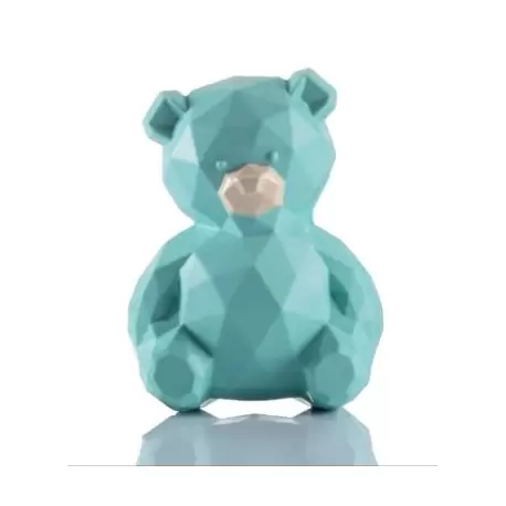 Martellato MA3014 Professional Polycarbonate Geometric Teddy Bear Chocolate Mold - 97 mm x 64 mm h x 130 mm - 110 gr - 2 cavi...