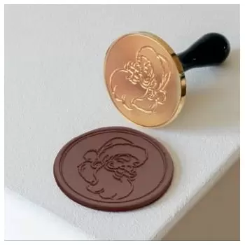 Martellato 20FH38L Martellato Santa Claus Christmas Chocolate Decoration Stamp Tool by Frank Haasnoot - 6cm Chocolate Stamps