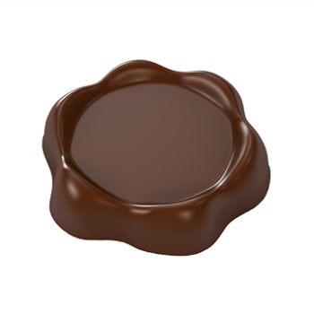 Pastry Chef's Boutique PCB97 Polycarbonate Blank Wax Seal Chocolate Mold - 32x30x7mm - 4gr - 3x7 Cavity - 275x135x24mm Modern...