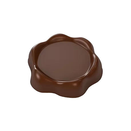 Pastry Chef's Boutique PCB97 Polycarbonate Blank Wax Seal Chocolate Mold - 32x30x7mm - 4gr - 3x7 Cavity - 275x135x24mm Modern...