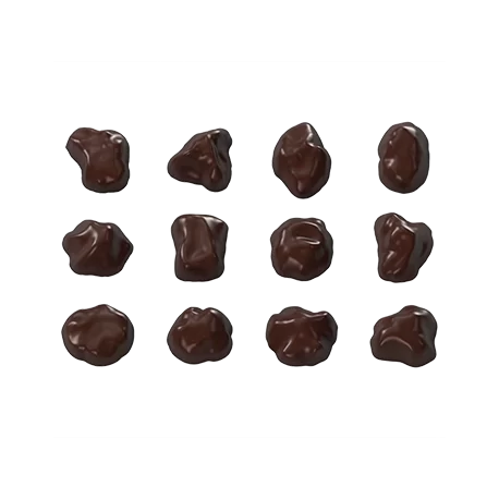 Pastry Chef's Boutique PCB248 Polycarbonate Chocolate Pebbles/ Stones Chocolate Mold - 6x12 Cavity - 275x135x24mm Modern Shap...