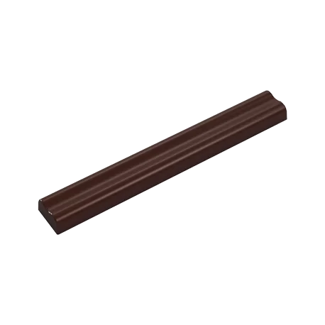 Pastry Chef's Boutique PCB118 Polycarbonate Chocolate Stick Baton for Pains au Chocolat Chocolatine Bar Chocolate Mold - 80x1...