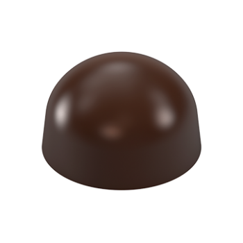 Pastry Chef's Boutique PCB753 Polycarbonate Dome Half Sphere Chocolate Mold - 31x18mm - 11gr - 4x7 Cavity - 275x175x25mm Sphe...