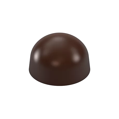 Pastry Chef's Boutique PCB753 Polycarbonate Dome Half Sphere Chocolate Mold - 31x18mm - 11gr - 4x7 Cavity - 275x175x25mm Sphe...