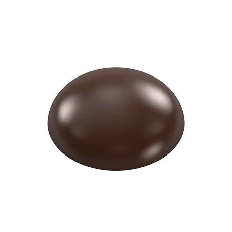 Pastry Chef's Boutique PCB512 Polycarbonate Flat Dome Shaped Chocolate Caraques Chocolate Mold - 32x8mm - 5gr - 4x7 Cavity - ...