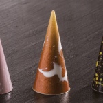 Polycarbonate Tall Cone Pyramid Chocolate Mold - 25 mm x 25 mm x 55 h mm - 28 cavity - 11 gr