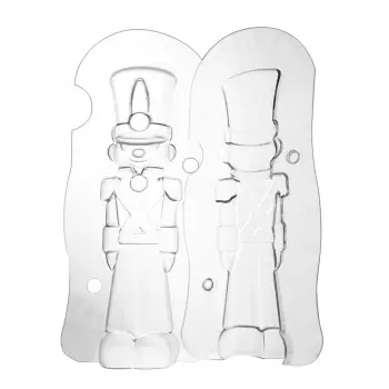 Martellato MAC407S Christmas Toy Soldier Thermoformed Chocolate Mold - 40 mm x 34 mm x 150 h mm Holidays Molds
