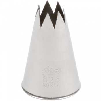 Ateco 826 Ateco 826 - Open Star Pastry Tip 1/2'' Opening Diameter- Stainless Steel Open Star Pastry Tips