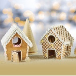 Stainless Steel Christmas Gingerbread House Mold Kit - 120 mm x 138 mm x 140 h mm - 5 pcs