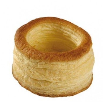 Pastry Chef's Boutique PCB40993 Hoteliere Bouchée Ready to Fill Puff Pastry Shells - Vol au Vent - 3.25'' - 72 pcs Savory Pas...