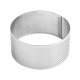 Pavoni XF53 Microperforated Stainless Steel Round Viennoiseries Tart Ring by Johan Martin - Ø mm 90 mm x 45 mm h Round Tart Ring