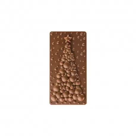 Pavoni PC5037 Pavoni Polycarbonate Christmas Tree Chocolate Bar Mold Bubble Tree by Fabrizio Fiorani - 275 mm x 175 mm - 100g...