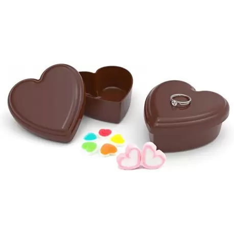 Pastry Chef's Boutique PCB776310 Heart Shaped Box Chocolate Mold - 85 mm x 92 mm x 42 mm Valentine's Molds
