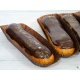 Pastry Chef's Boutique M21269 Oval Brown Éclair Paper Holder Cup - 105 x 40 x 25 mm - Pack of 1000pcs Mono Cake Boards