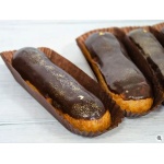 Oval Brown Éclair Paper Holder Cup - 105 x 40 x 25 mm - Pack of 1000pcs