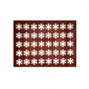 Pastry Chef's Boutique COP04040 Silicone Chocolate Decorations Chablons Mat - Snowflakes - Small - 40 mm - 40 indents Chocola...