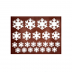Pastry Chef's Boutique COPMIX01 Silicone Chocolate Decorations Chablons Mat - Snowflakes - Mixture of Small, Medium, and Larg...