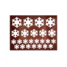 Silicone Chocolate Decorations Chablons Mat - Snowflakes - Mixture of Small, Medium, and Large - 17 indents