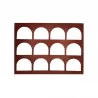 Silicone Chocolate Decorations Chablons Mat - Dome - 75 x 85 mm - 12 indents