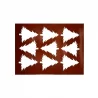 Pastry Chef's Boutique ARN11009 Silicone Chocolate Decorations Chablons Mat - Christmas Tree - Large - 11 cm - 9 indents Choc...
