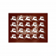 Pastry Chef's Boutique CAR05024 Silicone Chocolate Decorations Chablons Mat - Reindeer Stag - 50 x 50 mm - 24 indents Chocola...