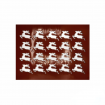 Silicone Chocolate Decorations Chablons Mat - Reindeer Stag - 50 x 50 mm - 24 indents