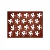 Pastry Chef's Boutique CUP06015 Silicone Chocolate Decorations Chablons Mat - Cupid - Small - 65 x 60 mm - 15 indents Chocola...