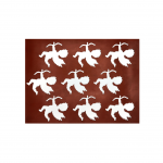Silicone Chocolate Decorations Chablons Mat - Cupid - Large - 100 x 88 mm - 9 indents