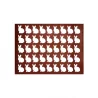 Pastry Chef's Boutique CON03045 Silicone Chocolate Decorations Chablons Mat - Bunny Rabbit - Small - 30 mm - 45 indents Choco...