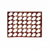 Pastry Chef's Boutique BEL06042 Silicone Chocolate Decorations Chablons Mat - Acorn - 60 x 37 mm - 42 indents Chocolate Chabl...