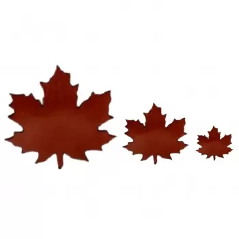 Pastry Chef's Boutique HOJMIX03 Silicone Chocolate Decorations Chablons Mat - Autumn Leaves - Small, Medium, and Large - 31 i...