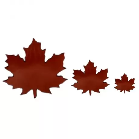 Pastry Chef's Boutique HOJMIX03 Silicone Chocolate Decorations Chablons Mat - Autumn Leaves - Small, Medium, and Large - 31 i...